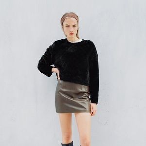 𝗡𝗪𝗧 𝗭𝗮𝗿𝗮 • Faux Fur Sweatshirt